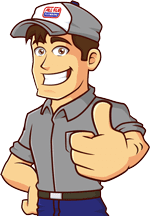 Plumber giving thumbs up