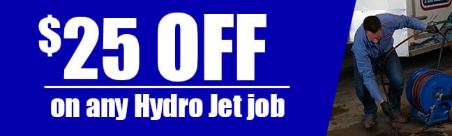 $25 off on any Hydro Jet Clearing Job